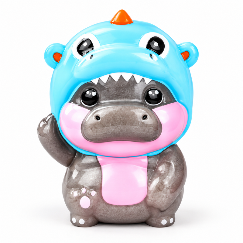 Hippo Squishy – Kawaii Nilpferd Slow Rebound Fidget Toy