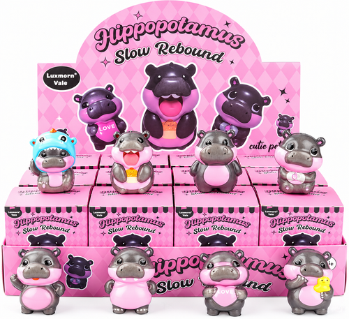 Hippo Squishy – Kawaii Nilpferd Slow Rebound Fidget Toy