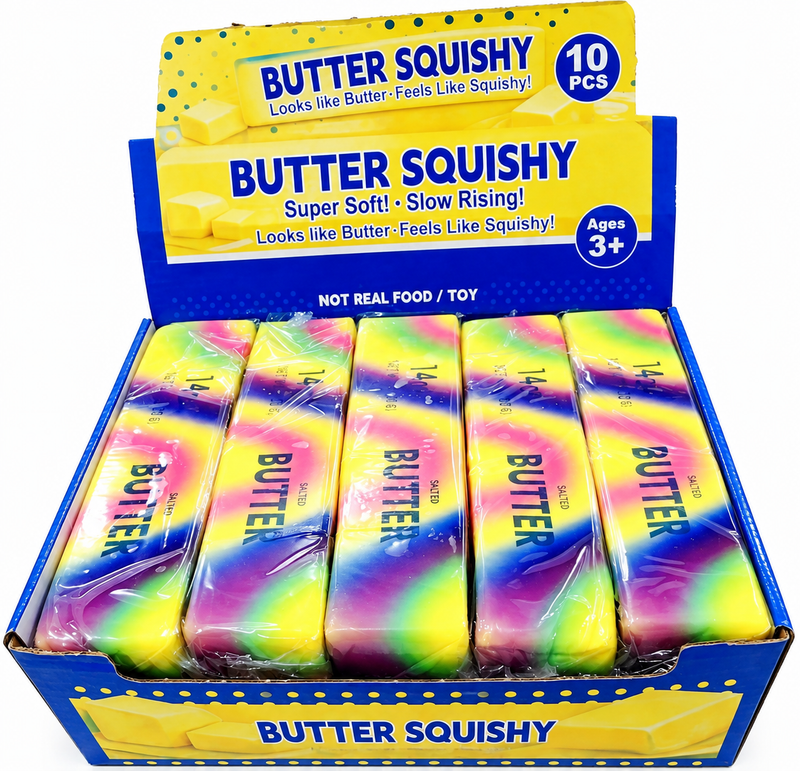 Rainbow Butter Squishy – Buntes Slow Rising Fidget Toy