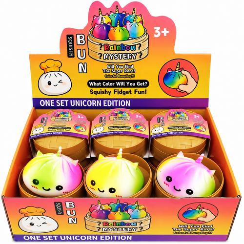 Rainbow Unicorn Squishy Dumpling – Mystery Edition Fidget Toy