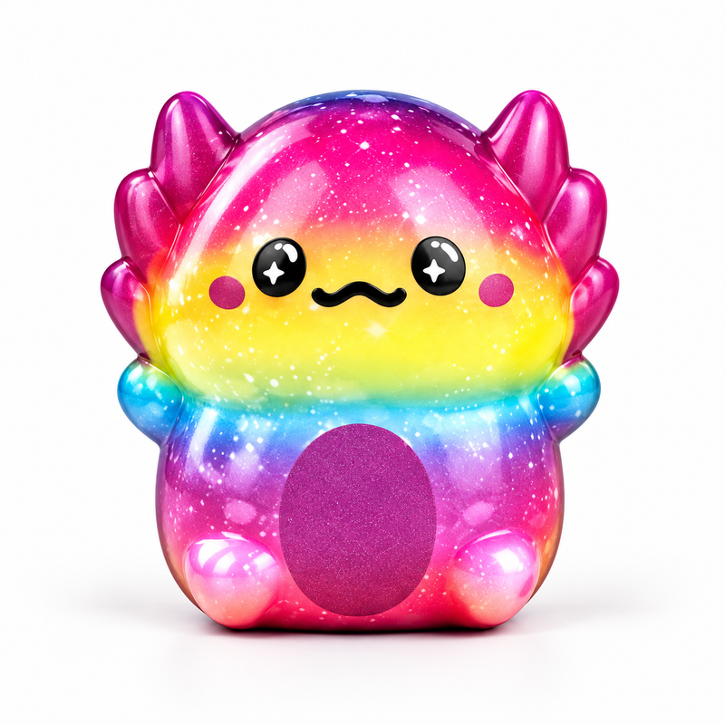 Kawaii Axolotl Squishy – Buntes Slow Rebound Fidget Toy