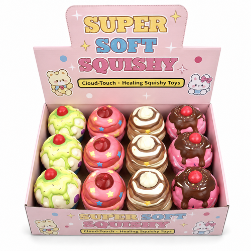 Super Soft Cupcake Squishy – Kawaii Slow Rising Fidget Toy
