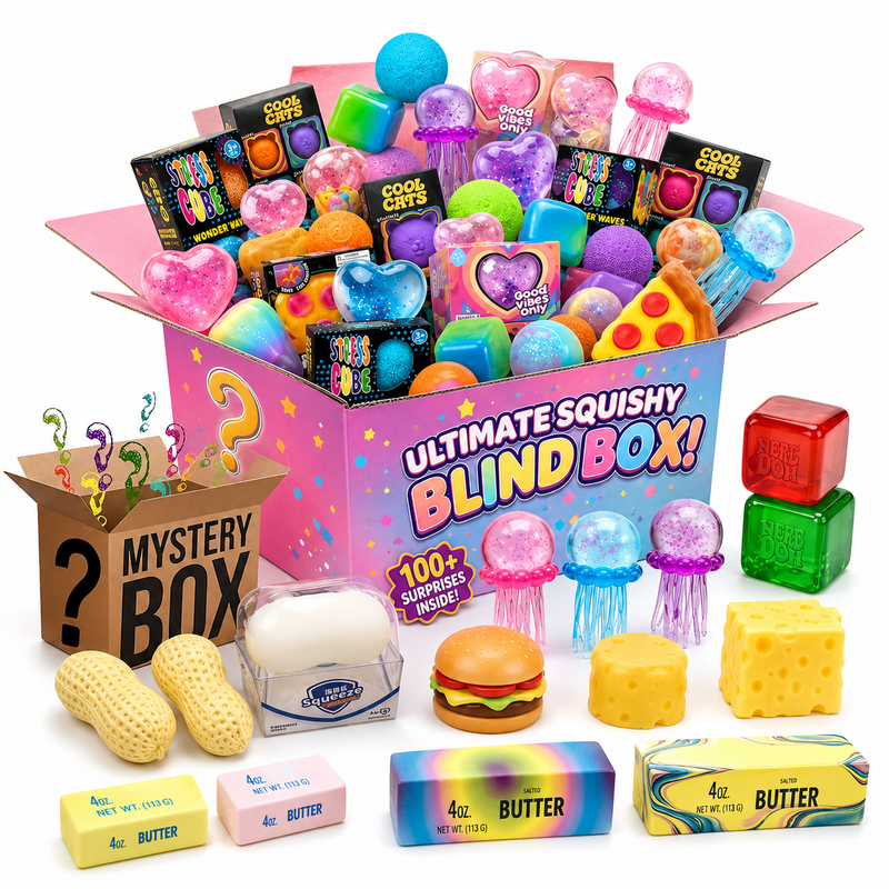 Ultimate Squishy Blind Box – Überraschungsbox mit verschiedenen Squishy Toys