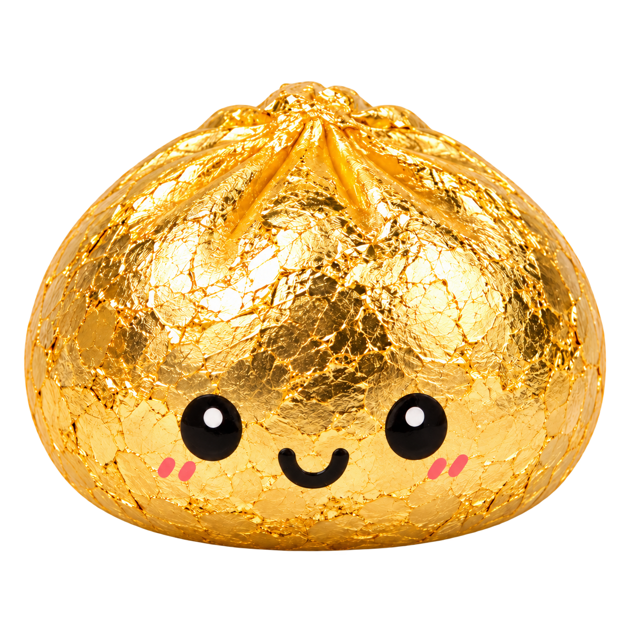Golden Dumpling Squishy mit 24 Karat Blattgold